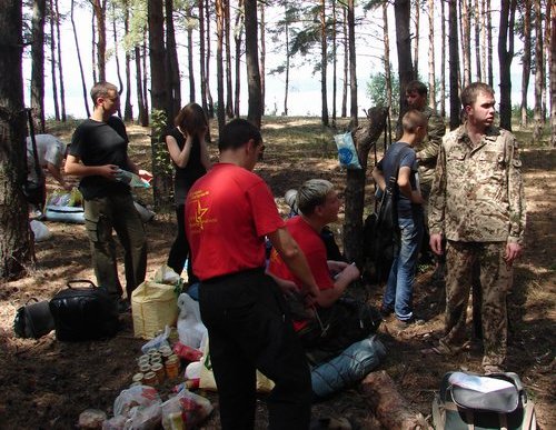 Setting the camp